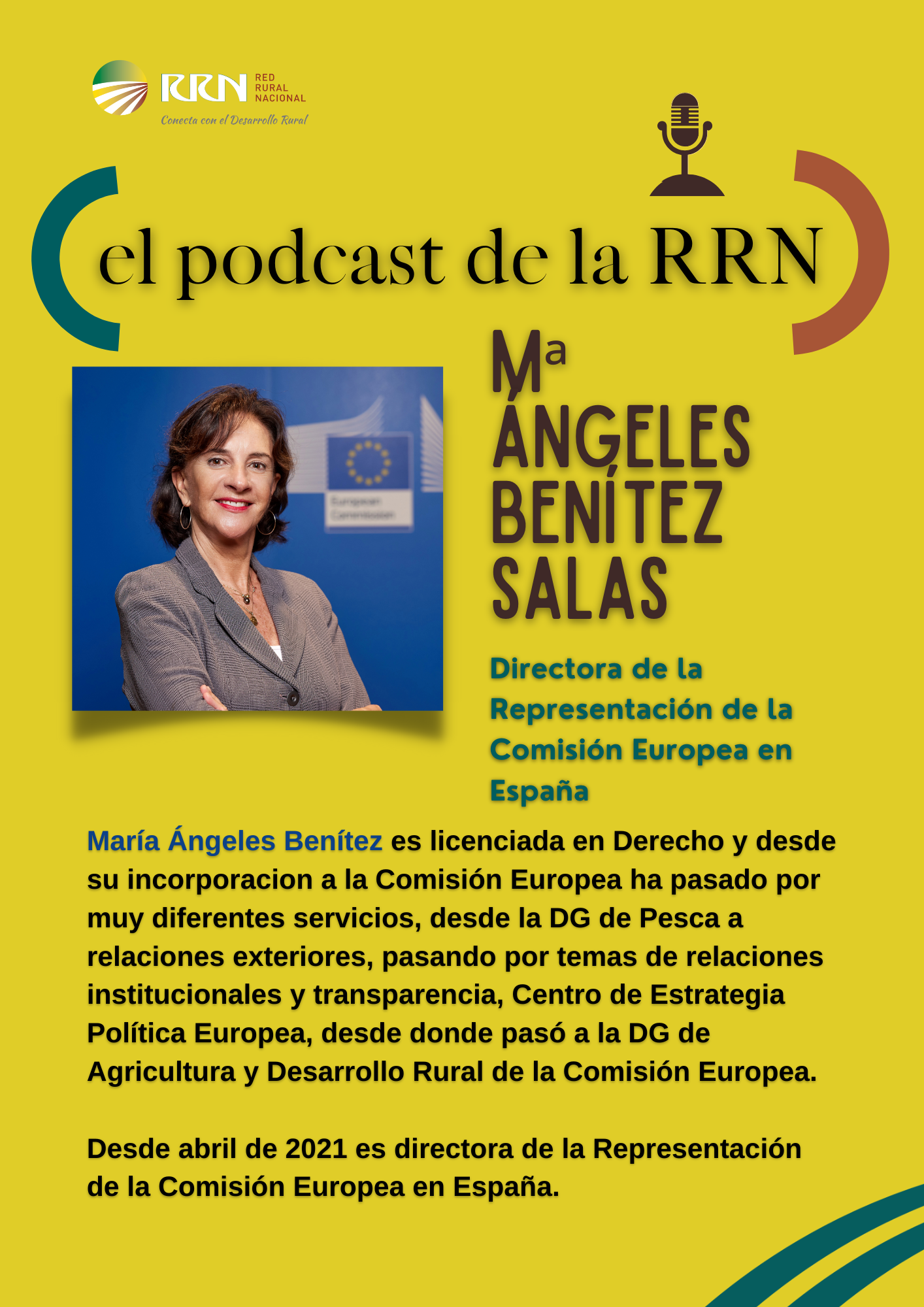 Podcast de la RRN con Mª Ángeles Benítez Salas, directora de la Representación de la Comisión Europea en España desde 2021